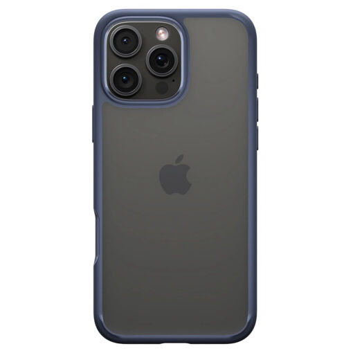 iPhone 16 PRO MAX umbris Spigen Ultra Hybrid plastikust taguse ja silikoonist raamiga navy blue 6