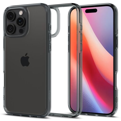 iPhone 16 PRO MAX umbris Spigen Ultra Hybrid plastikust taguse ja silikoonist raamiga space crystal