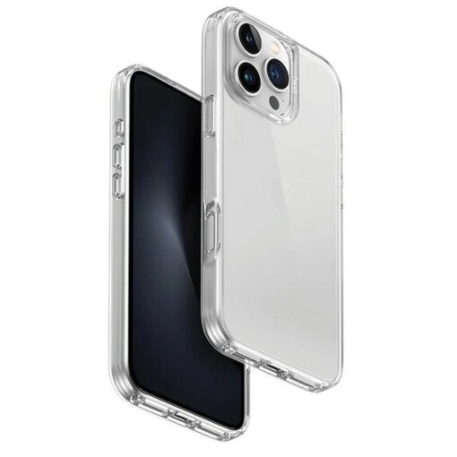 iPhone 16 PRO MAX umbris UNIQ Air Fender plastikust taguse ja silikoonist raamiga labipaistev