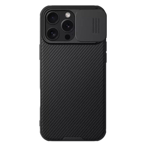 iPhone 16 PRO umbris Nillkin CamShield PRO plastikust taguse ja silikoonist raamiga black