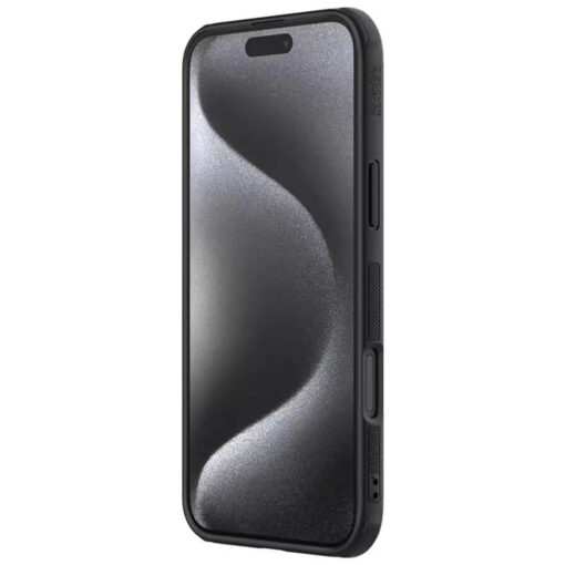 iPhone 16 PRO umbris Nillkin Super Frosted Shield Pro plastikust taguse ja silikoonist raamiga black 4