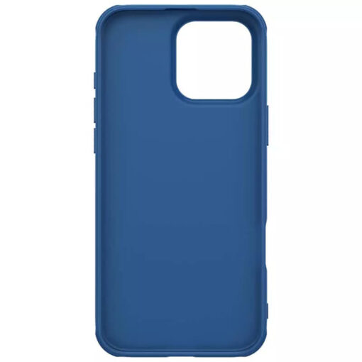 iPhone 16 PRO umbris Nillkin Super Frosted Shield Pro plastikust taguse ja silikoonist raamiga blue 1