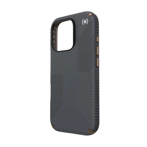 iPhone 16 PRO umbris Speck Presidio2 Grip silikoonist ja plastikust PROnks ja hall 1