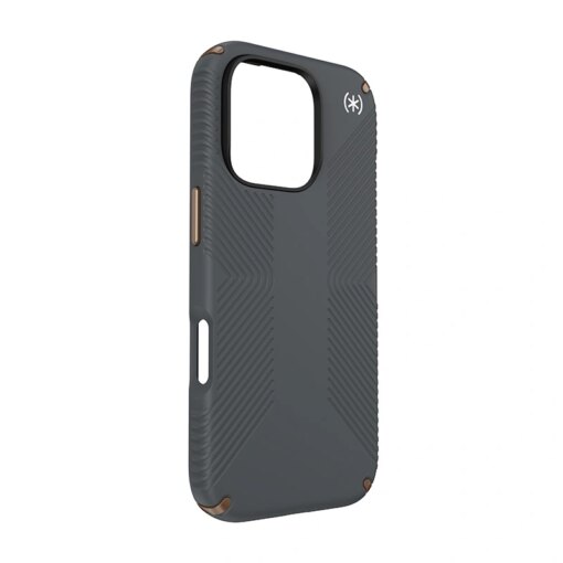 iPhone 16 PRO umbris Speck Presidio2 Grip silikoonist ja plastikust PROnks ja hall 2