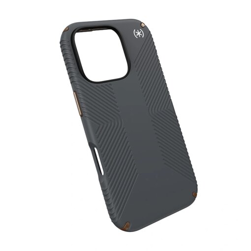 iPhone 16 PRO umbris Speck Presidio2 Grip silikoonist ja plastikust PROnks ja hall 3