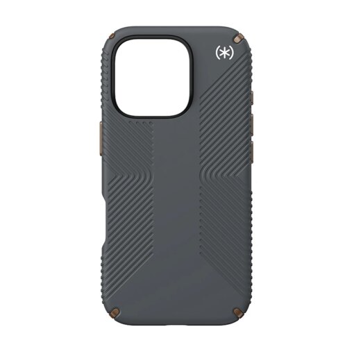 iPhone 16 PRO umbris Speck Presidio2 Grip silikoonist ja plastikust PROnks ja hall 5