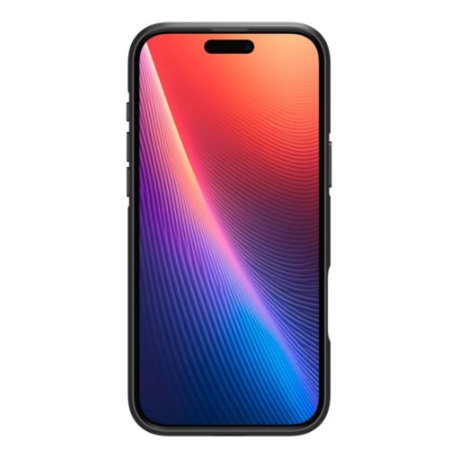 iPhone 16 PRO umbris Spigen Core Armor plastikust taguse ja silikoonist raamiga must 4