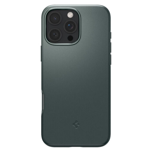 iPhone 16 PRO umbris Spigen Thin Fit silikoonist abyss green 1