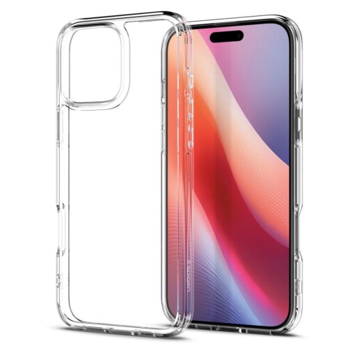 iPhone 16 PRO umbris Spigen Ultra Hybrid plastikust taguse ja silikoonist raamiga crystal clear 2