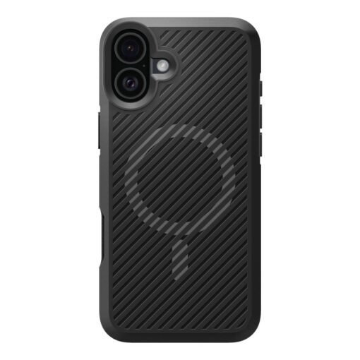 iPhone 16 umbris Spigen Core Armor MagSafe plastikust taguse ja silikoonist raamiga must 1