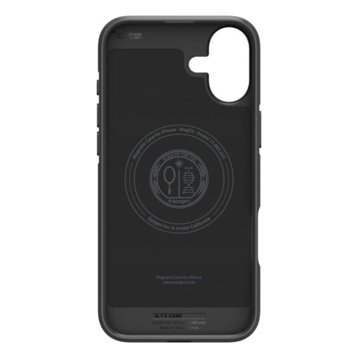 iPhone 16 umbris Spigen Core Armor MagSafe plastikust taguse ja silikoonist raamiga must 2