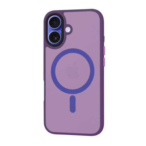 iPhone 16 umbris silikoonist HaloFrost MagSafe Deep Purple 2