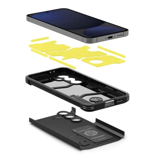 Samsung S24 FE umbris Spigen Tough Armor umbris silikoonist ja plastikust must 4