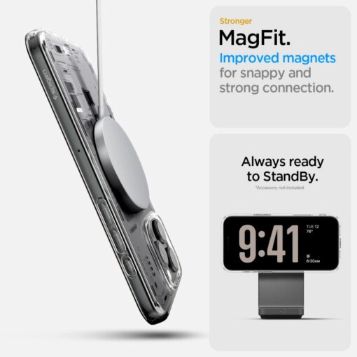 iPhone 16 PRO MAX umbris Spigen Ultra Hybrid MagSafe plastikust taguse ja silikoonist raamiga Neo One 17