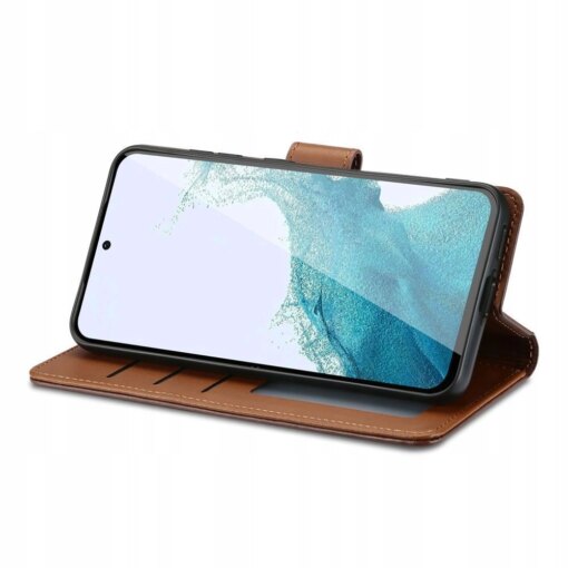 Samsung A16 kaaned kunstnahast kaarditaskutega wallet must 1