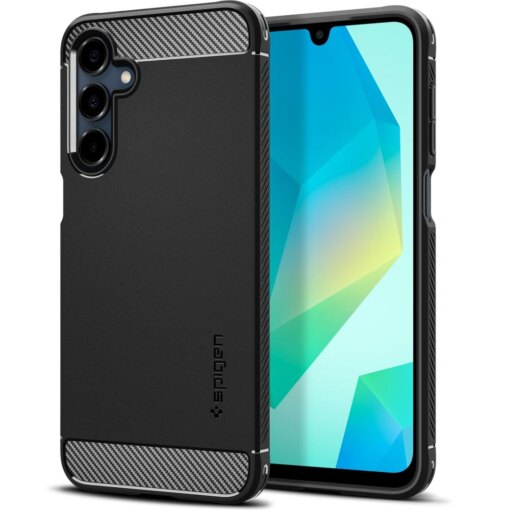 Samsung A16 umbris Spigen Rugged Armor umbris silikoonist matte black