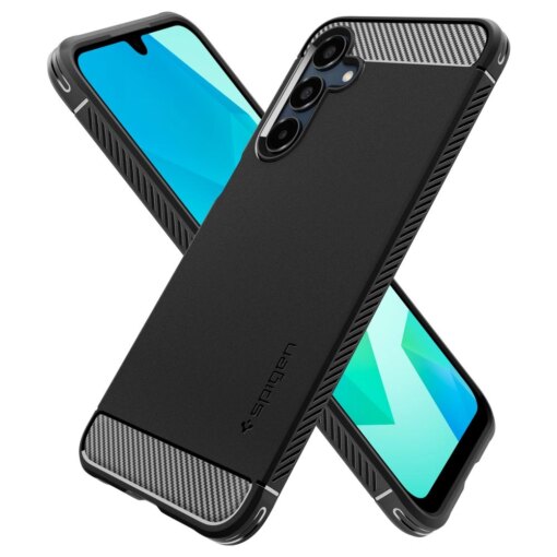 Samsung A16 umbris Spigen Rugged Armor umbris silikoonist matte black 6