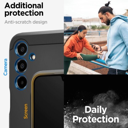 Samsung A16 umbris Spigen Tough Armor umbris silikoonist ja plastikust must 14