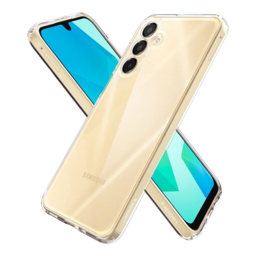 Samsung A16 umbris Spigen Ultra Hybrid plastikust taguse ja silikoonist raamiga crystal clear 6