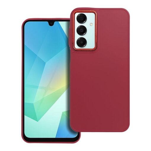 Samsung A16 umbris tugevast silikoonist FRAME fuksia 1