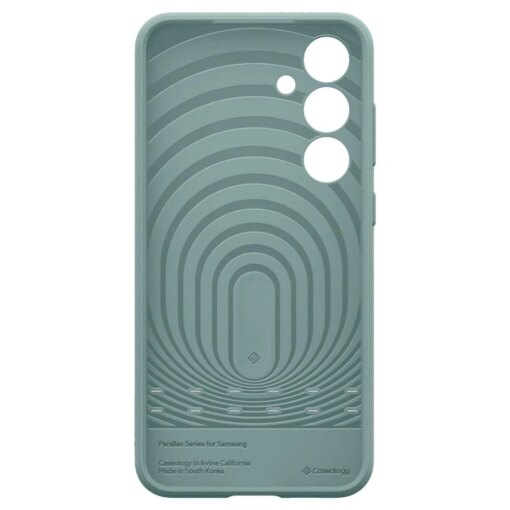 Samsung S24 FE umbris Caseology Parallax plastikust taguse ja silikoonist raamiga sage green 2