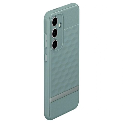 Samsung S24 FE umbris Caseology Parallax plastikust taguse ja silikoonist raamiga sage green 6