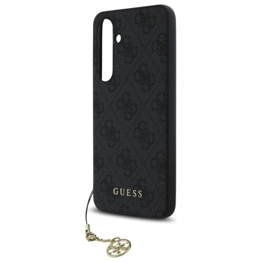 Samsung S24 FE umbris Guess Hardcase 4G Charms Collection kunstnahast taguse ja silikoonist servaga 2