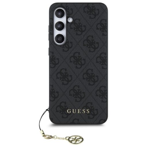 Samsung S24 FE umbris Guess Hardcase 4G Charms Collection kunstnahast taguse ja silikoonist servaga 3