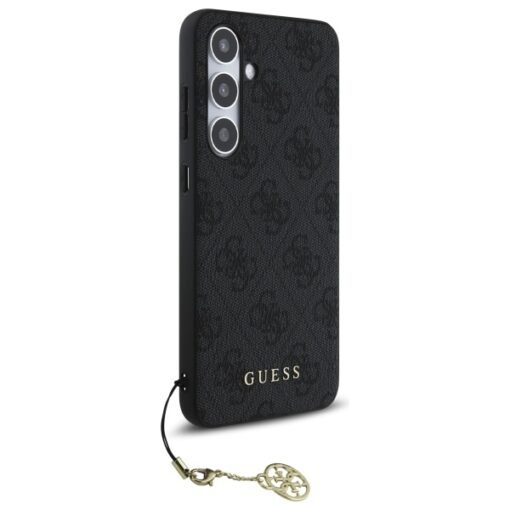 Samsung S24 FE umbris Guess Hardcase 4G Charms Collection kunstnahast taguse ja silikoonist servaga 5