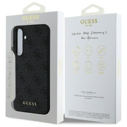 Samsung S24 FE umbris Guess Hardcase 4G Charms Collection kunstnahast taguse ja silikoonist servaga 6