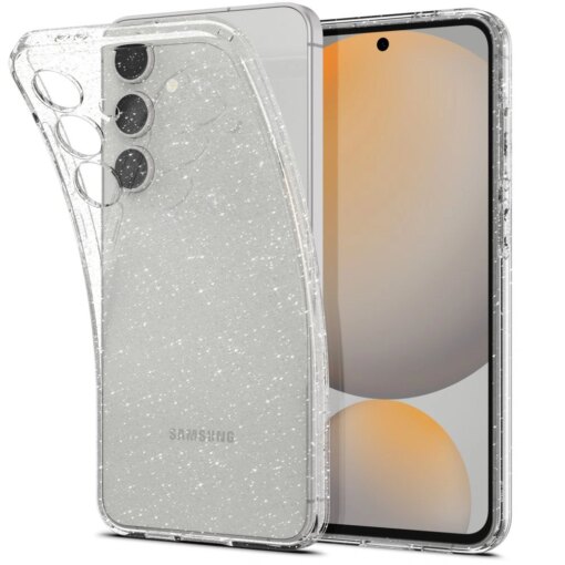 Samsung S24 FE umbris Spigen Liquid Crystal silikoonist labipaistev sadelev 3