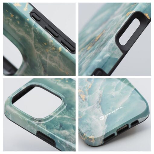 iPhone 16 PLUS umbris MagSafe Mirage green marble 10