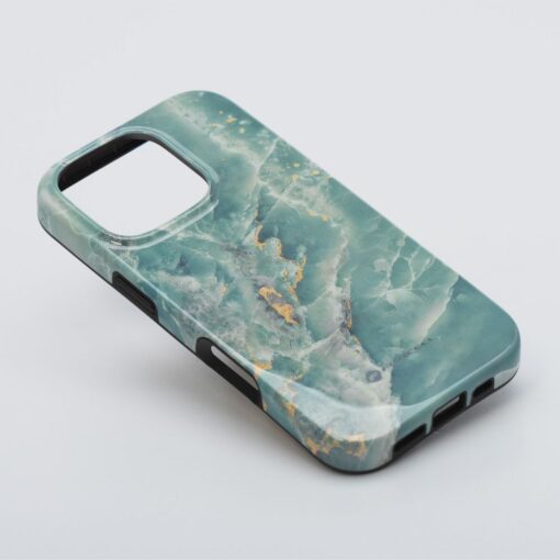 iPhone 16 PLUS umbris MagSafe Mirage green marble 11