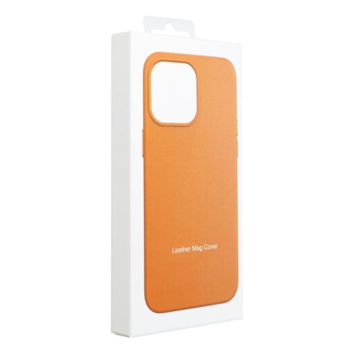 iPhone 16 PRO MAX kunstnahast MagSafe umbris orange 10