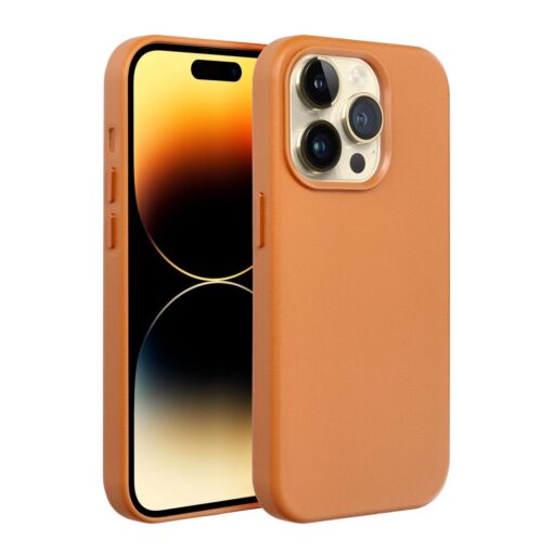 iPhone 16 PRO MAX kunstnahast MagSafe umbris orange 6