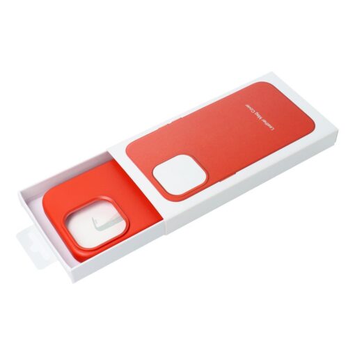 iPhone 16 PRO MAX kunstnahast MagSafe umbris red 7