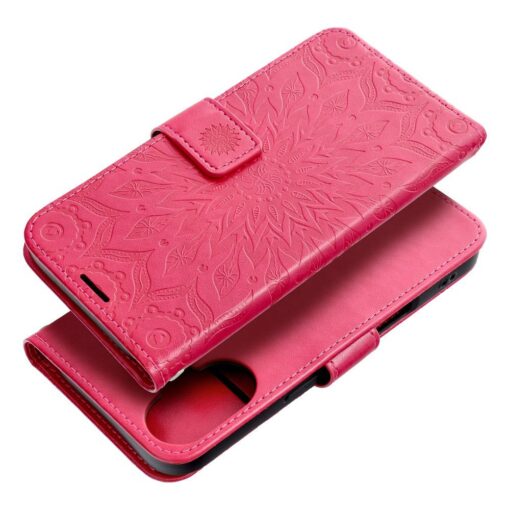 iPhone 16 kaaned kunstnahast MEZZO mandala fuksia 6