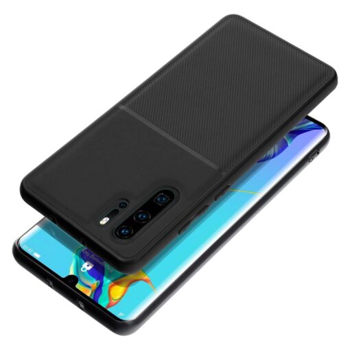 Huawei P30 PRO umbris Noble silikoonist serva ja tekstiilist tagusega must 6