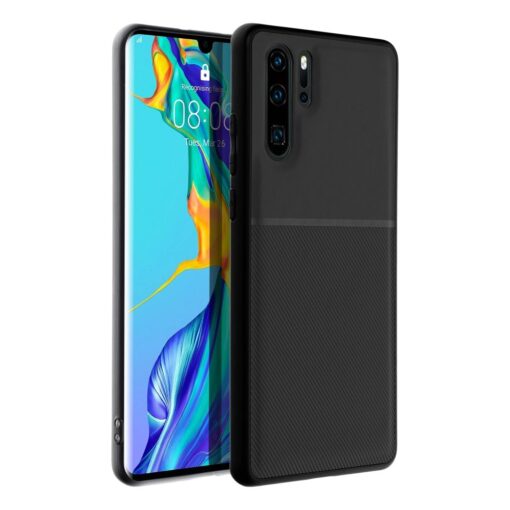 Huawei P30 PRO umbris Noble silikoonist serva ja tekstiilist tagusega must 7