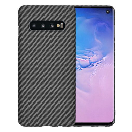 Samsung S10 umbris plastikust Carbonite must