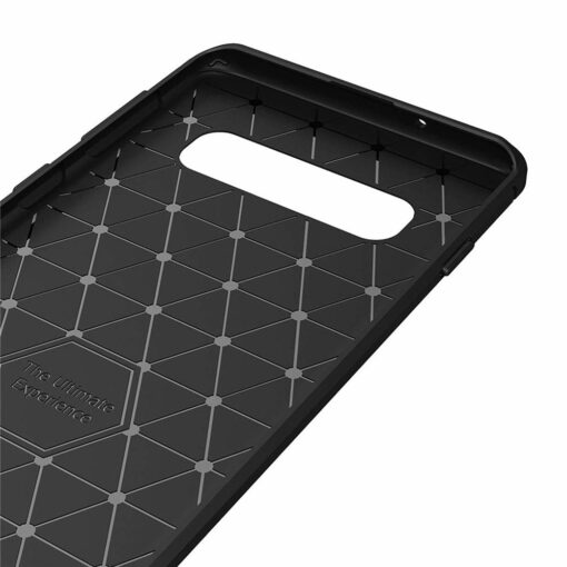 Samsung S10 umbris silikoonist Carbon must 1