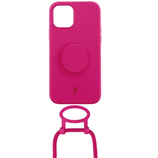iPhone 11XR umbris silikoonist Just Elegance PopGrip roosa 1