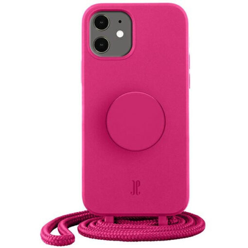 iPhone 11XR umbris silikoonist Just Elegance PopGrip roosa 3