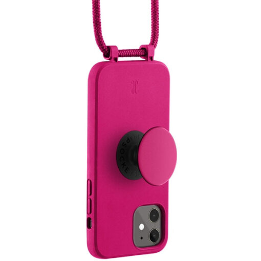 iPhone 11XR umbris silikoonist Just Elegance PopGrip roosa 4