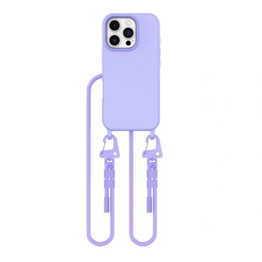 iPhone 16 PRO MAX umbris Magnecklace silikoonist MagSafe kaelapaelaga lavender 1