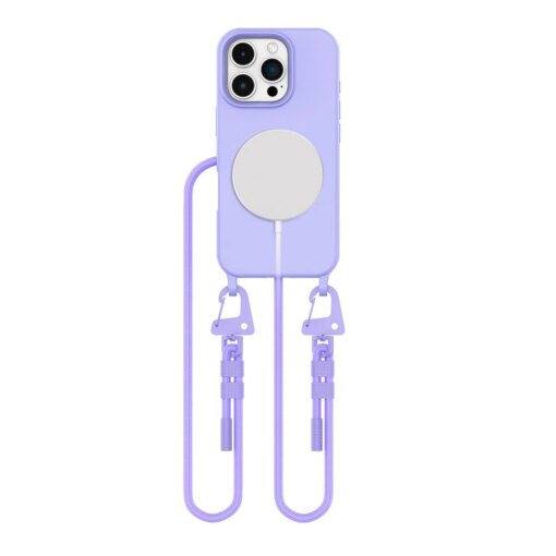 iPhone 16 PRO MAX umbris Magnecklace silikoonist MagSafe kaelapaelaga lavender