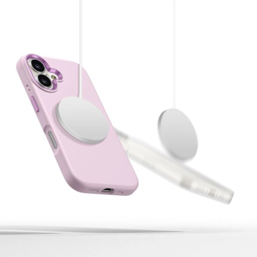 iPhone 16 umbris Silicone Pure MagSafe pink pearl 2