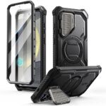 Samsung-Galaxy-S25-MagSafe-umbris-Supcase-IBLSN-ArmorBox-Mag-plastikust-taguse-ja-silikoonist-servadega-must