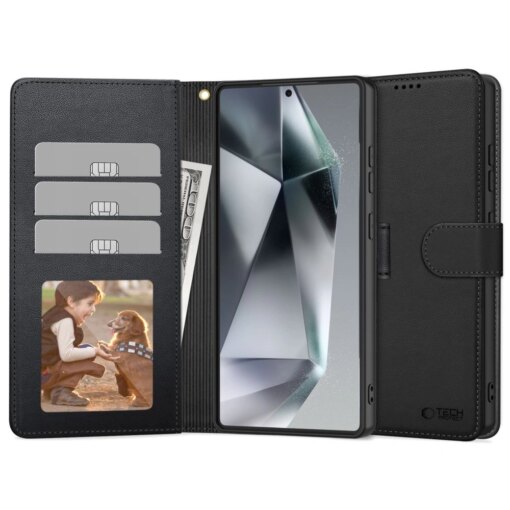 Samsung Galaxy S25 Plus kunstnahast kaaned Wallet must