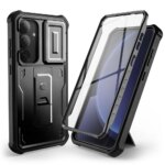 Samsung-Galaxy-S25-Plus-umbris-360-Kevlar-Cam-plastikust-taguse-ja-silikoonist-servadega-must